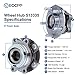 ECCPP HA590125 New Front Wheel Bearing Hub LH Driver RH Pass for Infiniti EX35 EX37 FX35 FX37 FX45 FX50 G25 G35 G37 M35 M37 M45 M56 2003-2018 AWD 5 Lug