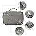 BAGSMART Electronics Travel Organizer Bag for Adaptors, Chargers, iPhone, ipad air, ipad Mini, 9.7'' Ipad Pro, Kindle, Grey