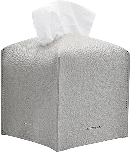 Tissue Box Cover Holder, Square with Bottom Belt by