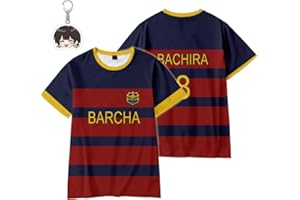 SODAMEOW Blue Lock Jersey Bachira Rin Nagi Blue Lock Shirt Anime Costume Cosplay Shido