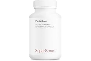 Supersmart - Pantesin Pantethine 600 mg per Day (Pantothenic Acid) - Active Vitamin B5 Supplement | Non-GMO & Gluten Free - 90 Vegetarian Capsules