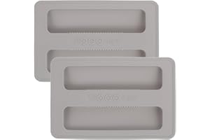 UPKOCH 2 Pack Silicone Toaster Lids, 2 Slice Cover, Bread Maker Cover, Bread Appliance Top Protector, Bread Machine Dust Cover, Kitchen Accessories, Grey