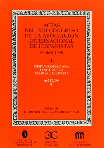 Skewetmore: Actas del XIII Congreso de la Asociación Internacional de ...