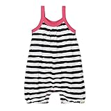 Burt's Bees Baby Girls' Organic Tank Romper, Onyx, 6-9 Months