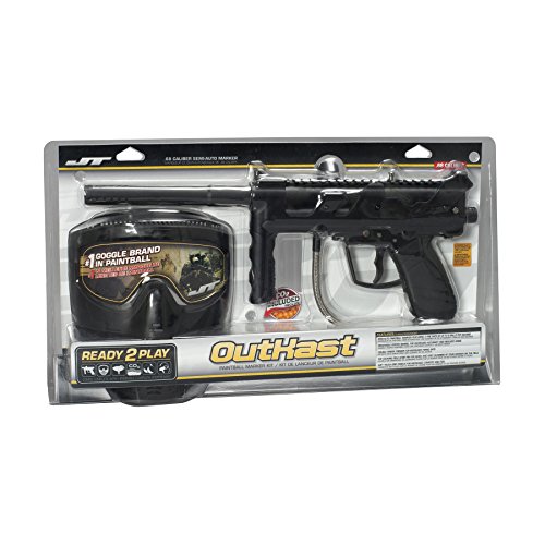 JT Outkast .68Cal Paintball Kit Includes Guardian Goggle, 90G Co2 Tank