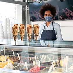 TOPZEA 2 Pack Ice Cream Cone Racks with 12