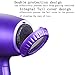Wazor 3rd Generation Lightweight Low Noise Hair Dryer,( Tourmaline Ceramic Negative Ionic Blow Dryer）2 Speed 3 Heat Settings Cool Shot with Diffuser Concentrator(1875W Purple)