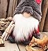 FUNPRT Handmade Swedish Tomte Santa Gnome Plush,Santa Scandinavian Gnome Plush Birthday Present Holiday Home Ornaments Christmas Santa Decoration Table Decor,Grey
