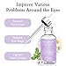 Under Eye Serum, Eye Wrinkle Serum for Dark Circles & Puffiness, Reduce Eye Bags, Crow's Feet, Fine Lines, Dark Circles Under Eye Treatment Organic Coffee Anti-Aging Eye Firming Serum 1fl oz