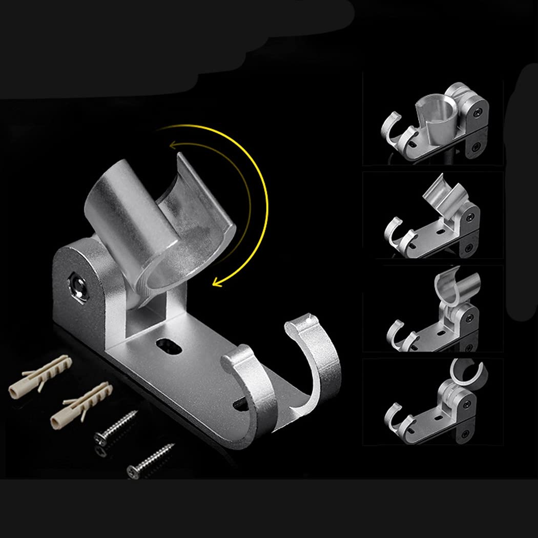 YHomU Shower Wand Holder Aluminum Rotatable Adjustable Metal Modern