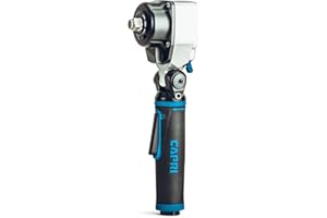 Capri Tools 1/2 in. Flex-Head Air Angle Impact Wrench, 400 ft. lbs.