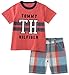 Tommy Hilfiger Baby Boys' 2 Pieces Short Set, Coral, 18M