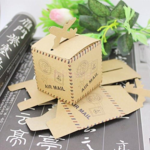 50 Pcs Kraft Wrapping Gift Boxes Candy Box Vintage Package , Put Some Candies Or Chocolate In It .good For Decorating Your Special Event