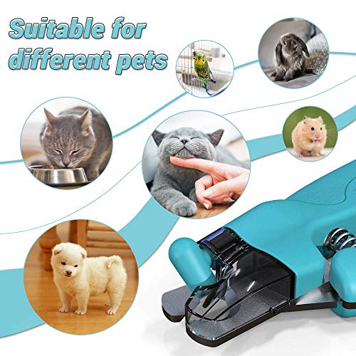 Dog Nail Clipper with Rechargeable LED Light to Avoid Over-Cutting Nails & Built-in Nail File/Razor Sharp Blades/Sturdy Non Slip Handles for Professional Grooming at Home