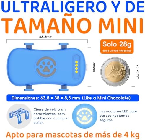 Cães com coleira GPS, rastreamento ao vivo por satélite 4G, múltiplos alertas inteligentes, monitor de atividade totalmente à prova d'água para cães e gatos, alcance ilimitado, assinatura necessária