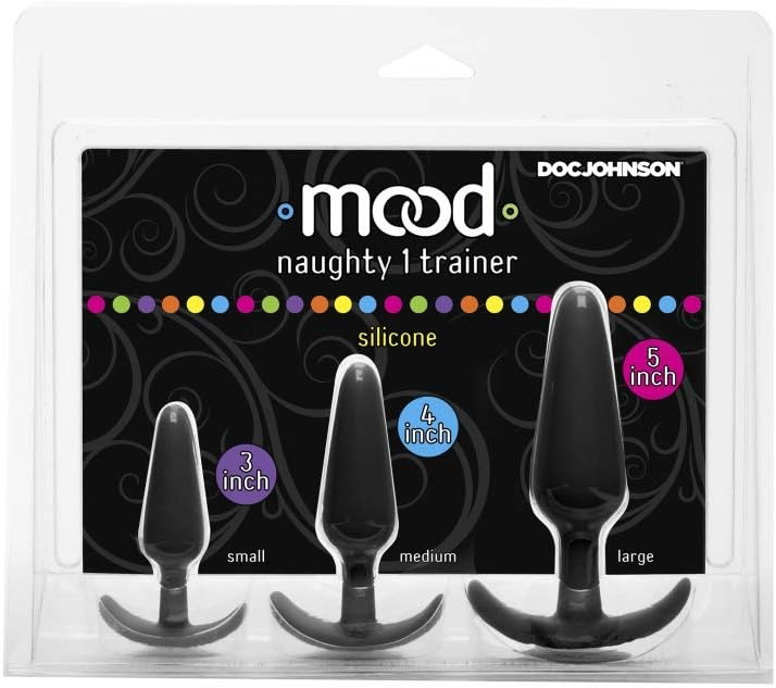 Doc Johnson Naughty 1 Trainer Set - Black - Image 3