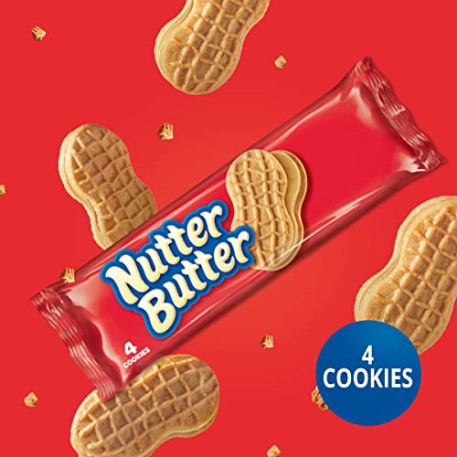 Nutter Butter Peanut Butter Sandwich Cookies, 12 Snack Packs (4 Cookies