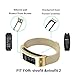 C2D JOY Compatible with Garmin Vivofit and Vivofit 2 Replacement Band with Metal Case, Metal Weave Strap for Daily Wear Soft, Breathable Activity Tracker Accessories Watchband - 1606, S/4.8-6.8 in.