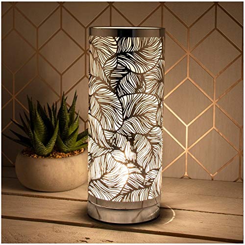 Lesser & Pavey Desire Leaf Silver Touch Lamp, JNS_474344