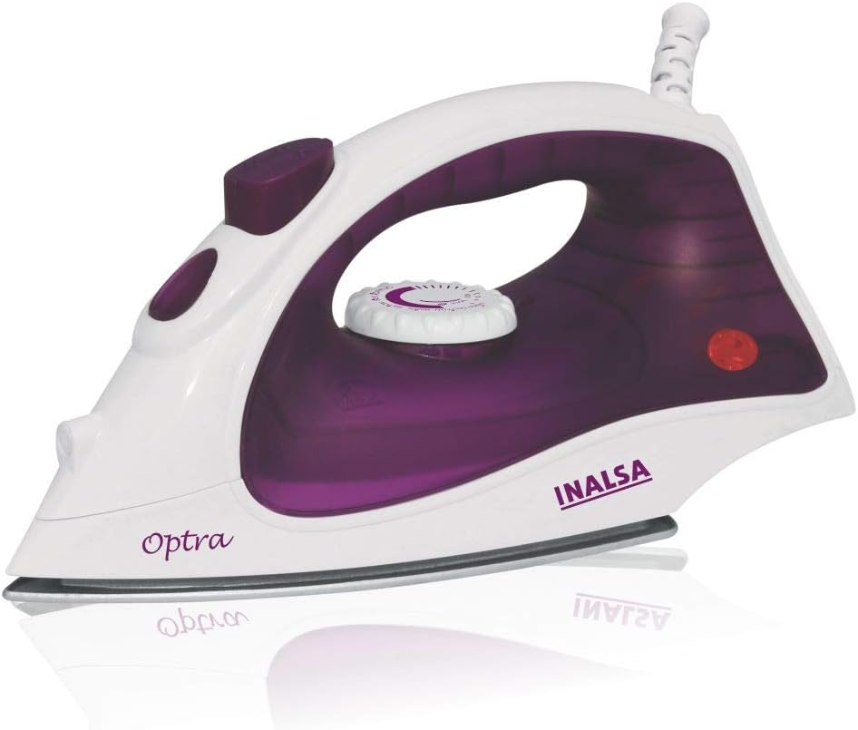 INALSA Steam Iron Optra-1400W (White/Purple)