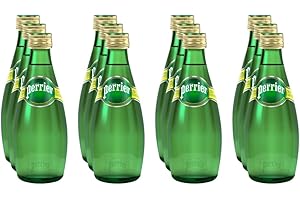 Perrier Sparkling Natural Mineral Water, 11 Oz Glass Bottles - (Pack of 12) - (Total of 132 Fl Oz)