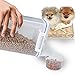 TIOVERY Pet Food Plastic Storage Container Dispenser with Graduated Cup and Seal Buckles for Dogs Cats Birds