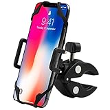 EXSHOW Bike Motorcycle Phone Holder with Safety and Full Rotation for iPhone X/8/8plus/7/6s/6 Plus/5s/4,Samsung Galaxy S4/5/6/7/8,Note 4/5/6/7,LG,HTC and All the 3.5-6 inches Phones and GPS(General)