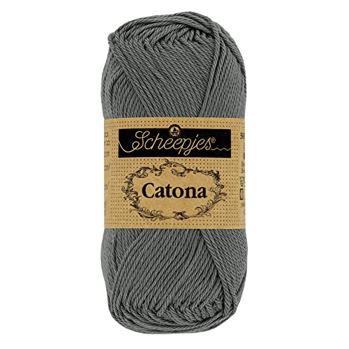 Scheepjes - Scheepjes 501 Antraciet Catona Garen - 1x50g