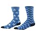 Fashion Pattern Crew Socks, Ristake Combed Cotton Crazy Cool Novelty Crew Socks 1/2/4 Pairs