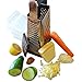 Box Grater With Container to Catch and Store Shavings - Our 4 Sided Cheese Grater Is Perfect For Grating, Zesting and Slicing - Made From Commercial Grade Stainless Steel Which will NOT RUST