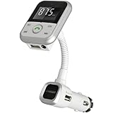 SolidPin Car MP3 Audio Player Bluetooth FM Transmitter Wireless FM Modulator Radio Adapter Car Kit Hands-free LCD Display USB Charger for iPhone iPad iPod Samsung Motorola Pixel XL Android Cell Phone