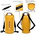 Dry Bag ( waterproof bag ) Pro-Waterproof Phone Dry Sack long adjustable Shoulder Strap,Perfect For Kayaking,Boating,Canoeing,Fishing,Rafting,Swimming,Camping,Snowboarding (Yellow, 20L)