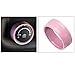 Danti 3pcs Audio Air Conditioning Button Cover Decoration Twist Switch Ring Trim for Jeep Wrangler JK JKU Patriot Liberty 2011-2018 Dodge Challenger 2008-2014 (Pink)