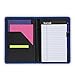 Samsill Fashion Portfolio/ Padholder, 5 x 8 Inches, Diamond Deboss Design, Soft Padded Textured Cover, Junior Size Writing Pad