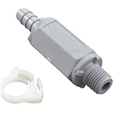 Rola-Chem RC521170 Check Valve, PVC, 3/8" barb x 1/4" NPT