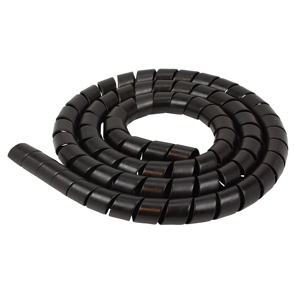 cyclingcolors Manguitos para Cable Espiral Black Spiral Hose, Durchmesser 10mm, länge 1m