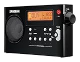 Sangean PR-D7 BK AM/FM Digital Rechargeable Portable Radio - Black
