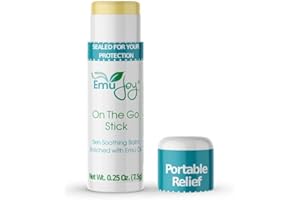 Emu Joy On The Go Anti Itch Cream Stick - Burn Cream, Bug Bite Itch Relief First Aid Stick for Scratches, Stings, Burns, from Mosquito, Bed Bugs, Bee Sting Relief & Bug Bite Cream Stick (1pk)
