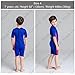 Hush Gecko Kids Thermal Swimsuit, UPF50+ Protection, Neoprene Swimwear 3mm Thickness, Swim Suit Wetsuit Aqua Warmer(Size 4,Blue)