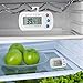 Digital Fridge Refrigerator Thermometer - Fridge/Freezer/Room Thermometer With Hook,Waterproof Large LCD Display Max/Min Record, for Kitchen, Home, Restaurants (2Pack, Battery Included)