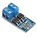 DROK 200203 DC 5-36V 400W Dual Large Power MOS Transistor Driving Module, FET Trigger Switch Board, 0-20KHz PWM Electronic Switch Control, DC Motor Speed Controller