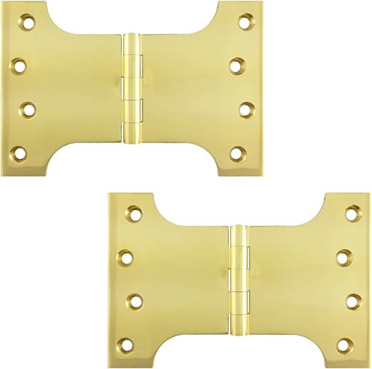 Parliament Projection Hinges For French Doors Polished Brass 102mm