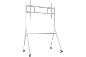 NEWORK Mobile Cart for 75 Inch Smart Board, Portable Stand for NewBoard Interactive Whiteboard, Four Lockable Wheels, Sleek Design for The Modern Office or Classroom
