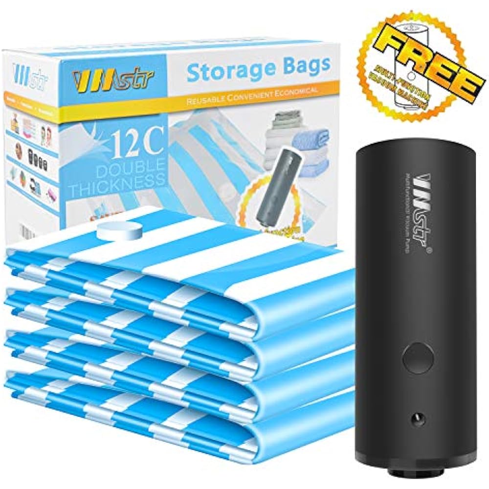 Travel Vacuum Storage Bags With Electric Pump, Medium Small Space Saver For And eBay