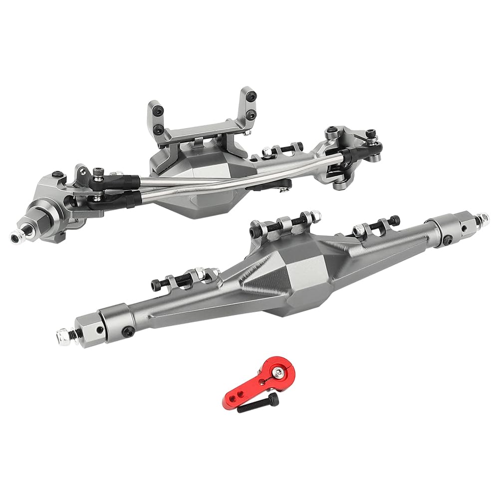 ZXYRC SCX10 CNC Metal Front Rear Straight Complete