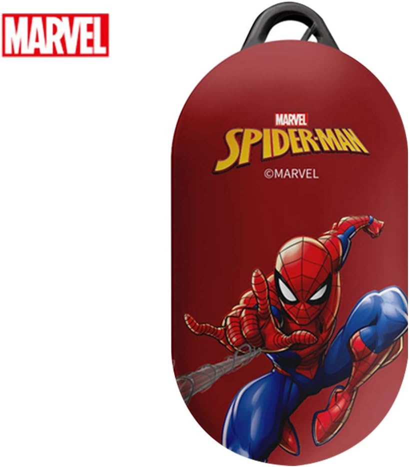 DMK Marvel Plastic Galaxy Buds/Buds+ Plus Case Cover, Compatible with Samsung Galaxy Buds/Buds+ Plus, fit, Hard Protective Case, Full Body Protection (Spiderman Red)
