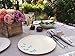 Aquaterra Living Bamboo Dinner Plate Set with Dragonfly Designs- Set of 6, 10