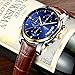 Mens Watches Waterproof Luxury Brand Chronograph Sports Watches Men Full Steel Quartz Business Casual Wrist Watch Leather