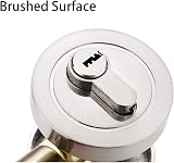 Qrity Single Cylinder Round Deadbolt Lock with Keys Modern Zinc Alloy view 9