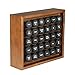 AllSpice Wooden Spice Rack, Includes 30 4oz Jars- Cherry